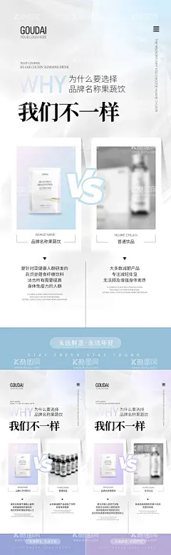 微商医美减肥保健产品海报  - 源文件下载【酷图网】海报,微商,医美,系列,减脂,酵素,排毒,美白,保健品,对比,