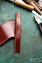 原创手工博文: DIY皮革教程：小零钱包手工制作过程及教程 # leather #
