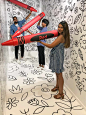 Museum of Memories: Colorful Art Installation Popup in Dallas • Outside Suburbia Family : Museum of Memories is a colorful, creative and interactive art installation popup in Dallas filled with rooms in pretty colors, oversized props, and pieces.