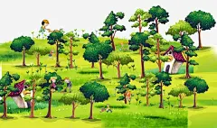 世界湿地日森林树林植树节种树高清素材 世界湿地日 人物 保护环境 卡通 房子 扁平 扁平化树木 手绘 树木 树林 森林 植树节 种树 绿色植物 元素 免抠png 设计图片 免费下载