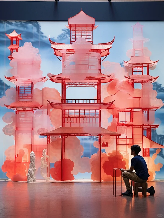 Midjourney 装置艺术·AI国风...