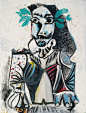 Pablo Picasso-Buste D'homme Lauré, 1969