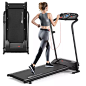 Costway 1HP Costway 电动跑步机折叠电动跑步健身机，2 件装