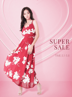 女装女神节促销时尚简约竖版视频