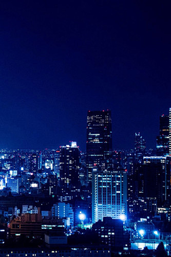 繁华璀璨城市夜景风光手机壁纸640x960