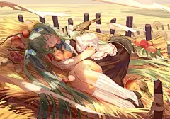 VOCALOID 同人图 插画 壁纸 | 秋 | 半次元-第一中文COS绘画小说社区