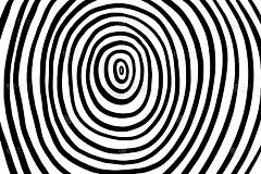 手绘抽象圆形图案背景。变形。