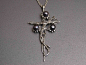 希腊原创设计师Kostas 纯银天然黑珍珠项链 基督徒 神秘十字架-淘宝网