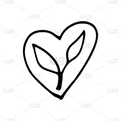 手绘生态涂鸦植物和叶子。关于环境问题的矢量插图。草图元素设置为图形和网页设计。