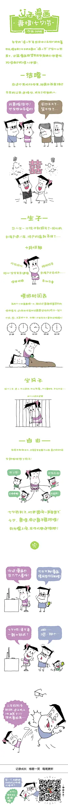 父子漫画-七夕情人节