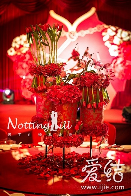 以旗袍为舞台背景 韵味独特的红色中式婚礼