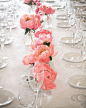 pink peony centerpieces