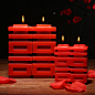 婚庆用品结婚蜡烛创意喜字求婚蜡烛一对婚礼情侣浪漫生日红烛-淘宝网