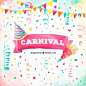 Hand drawn carnival background