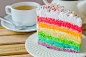 美味的彩色蛋糕高清摄影图片