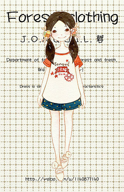 清新的森林系服装插画｜来自插画师 Jon...