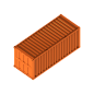 Container 3D Illustration