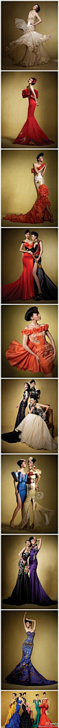 NE·TIGER携手中国百年旗袍婚纱。果然还是中国风最唯美··@北坤人素材
