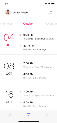 不尽芳华采集到App-时间轴