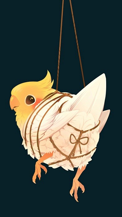 sai资源库动漫插画师ear的lineスタンプcocabird软萌的啾啾可爱死了