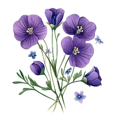 亚麻籽花，亚麻籽，亚麻籽油