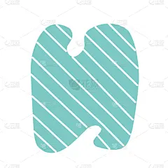 信函,英文字母N,华丽的,扁平化设计,漫画,粉色,褐色,性格,收集,庆祝