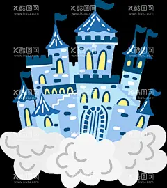 城堡免抠图  - 源文件下载【酷图网】城堡免抠图,城堡,卡通,手绘,简单