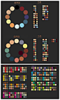 整理分享一组视觉上非常舒服的配色方案。配色环一共分为了几十种类别，超全面，无水印，色废速速get！#绘画学习#  #素材推荐# ​​​​