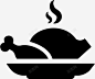 鸡肉厨师菜图标高清素材 厨师 火鸡 烤肉 盘子 美食家黑人偶像 肉 菜 食物 鸡肉 免抠png 设计图片 免费下载