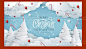 雪地圣诞节插画圣诞老人圣诞树横幅Banner电商主图背景矢量VI素材-淘宝网