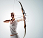 拉弓射箭的女运动员高清摄影图片 - 素材中国16素材网
