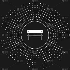 长椅,分离着色,灰色背景,计算机图标,白色,华丽的,厚木板,公园,椅子,坐