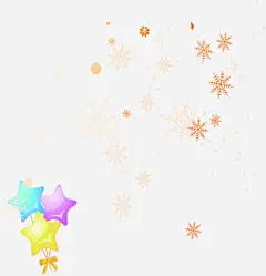 手绘黄色雪花装饰高清素材 页面网页 平面电商 创意素材 png素材