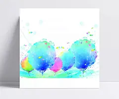 精美水彩插画PSD素材图片|PSD素材,PSD分层素材,底纹背景,水彩,插画,清新,自然,梦想,蓝色,树,小鱼,风,春天,圆,线,海星,风格,天真,可爱,背景