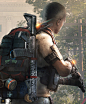 The Division 2, Mathieu Frossard : Participation au travail 3D de la création d'une image haute résolution pour la campagne du jeu-vidéo The Division 2 - Studio: Ubisoft, par le studio créatif Two Dots : pose, éclairage, modélisation et optimisation d'élé