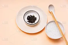 中国潮汕早餐白粥配菜