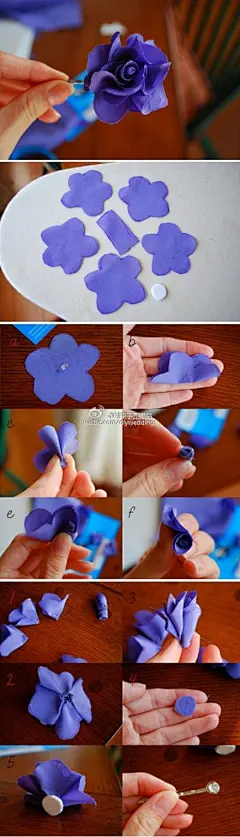 #布艺手捧花# 布艺花朵的一种DIY方式
