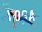 Yoga Dribbble hero design website ui visual site home