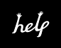 help字体设计  字体设计 艺术字设计 手掌 帮助 支援 救助 商标设计  图标 图形 标志 logo 国外 外国 国内 品牌 设计 创意 欣赏