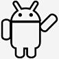 Android的左手臂图标矢量图标 形状 标识 标志 操作系统 软件 机器人 png免抠图片 设计素材 88icon图标免费下载