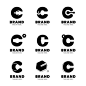 字母C，logo标志矢量图素材