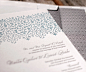 Letterpress Wedding Invitations | Wisteria Design | Bella Figura Letterpress