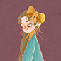 女孩2_e阿桃啊__插画师作品_涂鸦王国gracg.com
