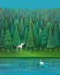 Photo by Mulgil Kim on July 20, 2024. May be art of swan and goose.