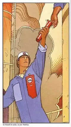 插画 | 孤身一人，漫步在梦境中_莫比斯 : 早上八点，发车啦！ 法国漫画大师莫比斯（Mœbius）， 他开创了全新的漫画形式。 其作品影响了漫画界、电影界等诸多领域。 莫比斯笔下的世界充满奇幻的场景， 以及丰富迷人的视觉想象力。 太空，沙漠，戈壁，云烟，