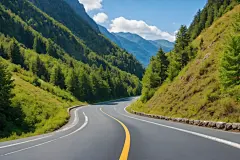 交通运输蓝天白云高速公路摄影图