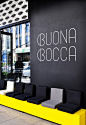 Buona Bocca winebar : BUONABOCCA – italian winebar and delicacies in Beijing by studio RAMOPRIMOProject description: The design for BuonaBocca winebar in Beijing revolves around the use of the brick as central decorative element. Bricks are in fact the li