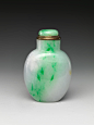 Snuff Bottle, Jadeite, China