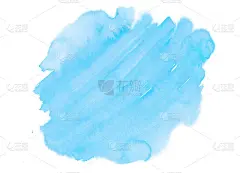 蓝色水彩污渍上的白色纸墨纹理。用于设计，网页，卡片，文字，装饰，表面。