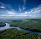 Aerial view the forest river by Vladimir Melnikov on 500px